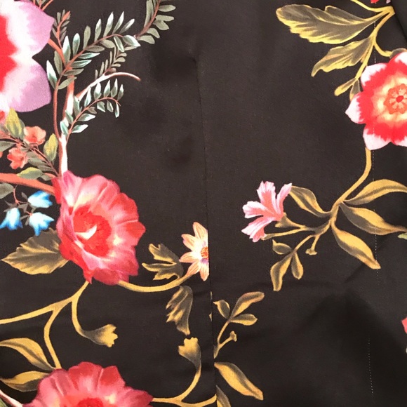 INC Floral on Black Crossover Blouse. NWOT - Picture 10 of 12